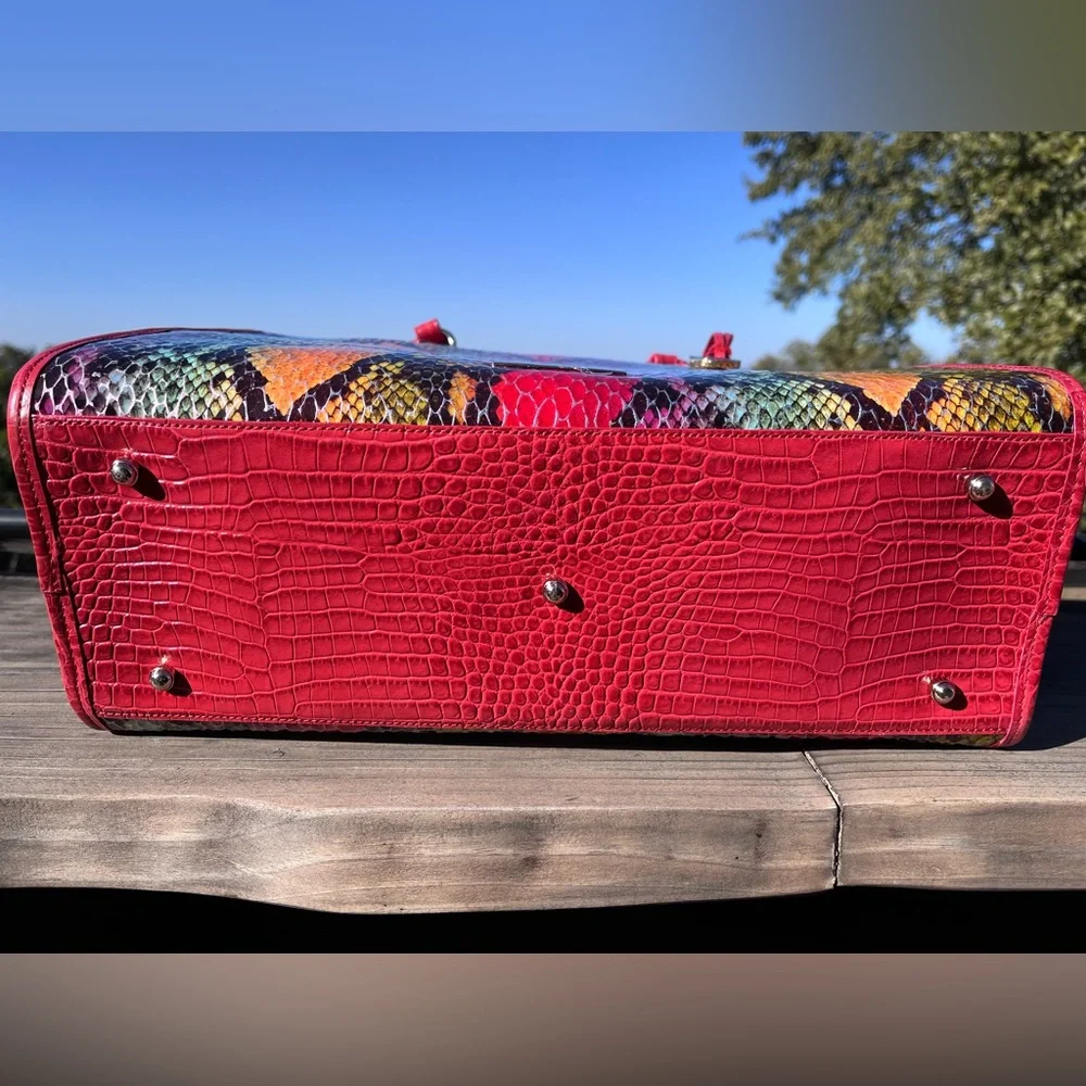NWT RARE Brahmin SET TIA Tote and ADY Wallet in RED DRAGON EXPERIUM Melbourne